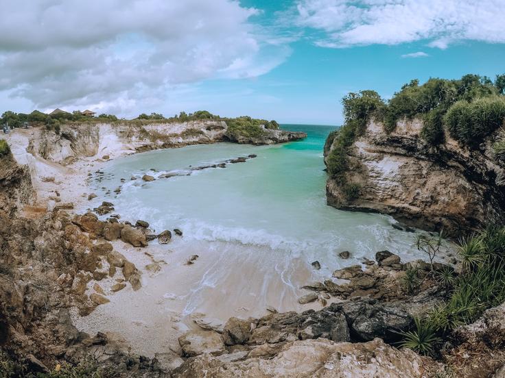 Shot of Nusa Lembongan from Secret Beach