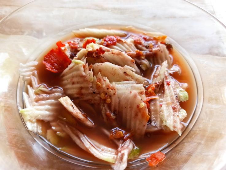 Shot of the Balinese fruit salad rujak